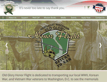 Tablet Screenshot of oldgloryhonorflight.org